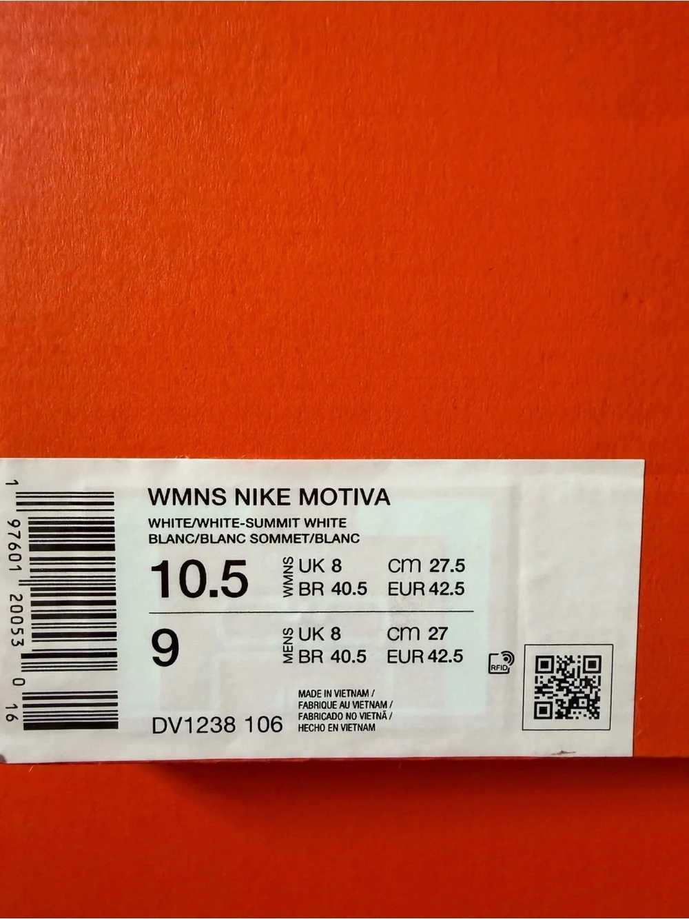 Nike Motiva Summit White DV1238-106 Women’s Size 10.5